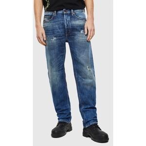 Diesel D Macs Straight Jeans Mens Sz  34x29 NWT Y2K Retro Biker Moto Relaxed Fit